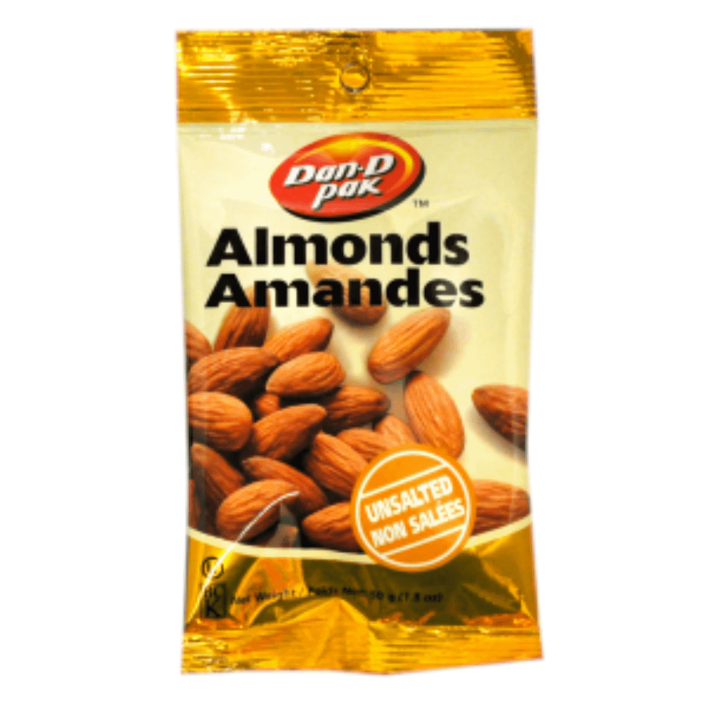 Almonds Roasted Unsalted 50g Green Style Gourmet